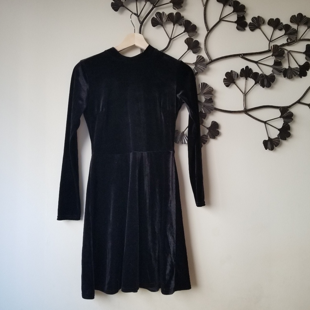 Topshop Black Skater Dress